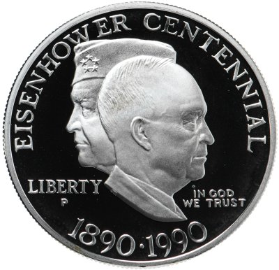 купить США 1 доллар (dollar) 1990 P "100 лет со дня рождения Эйзенхауэра"
