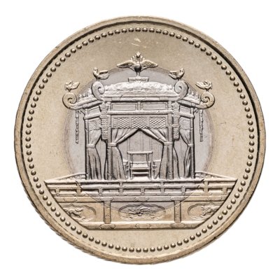 купить Япония 500 йен 2019 "Возведение на престол императора Нарухито"
