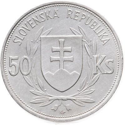 купить Словакия 50 крон (korun) 1944 5 лет Словацкой республике (Йозеф Тисо)