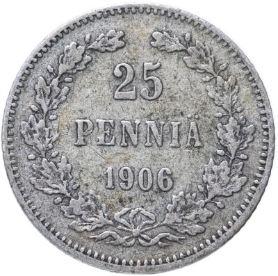 купить 25 пенни (pennia) 1906 L монета для Финляндии