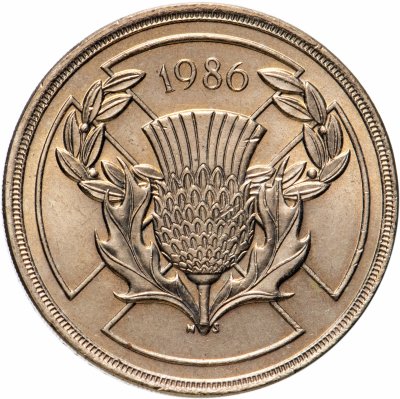 купить Великобритания 2 фунта (pounds) 1986 XIII Игры Содружества