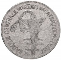 купить Западная Африка (BCEAO) 100 франков (francs) 1967-2009, случайная дата