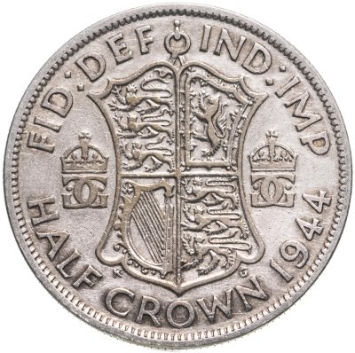купить Великобритания 1/2 кроны 1944