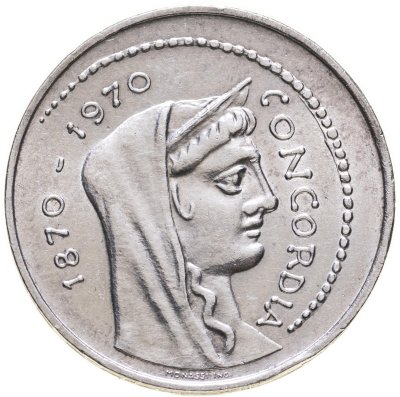 купить Италия 1000 лир 1970 "100 лет Риму как столице Италии"