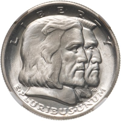 купить США 50 центов (1/2 доллара, half dollar) 1936 "300 лет Лонг-Айленду", в слабе ННР MS64