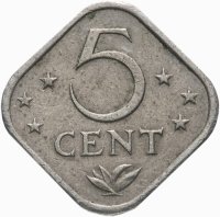 купить Антильские острова (Нидерландские) 5 центов (cents)1971-1983