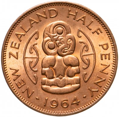 купить Новая Зеландия 1/2 пенни (penny) 1964
