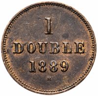 Купить Гернси 1 дубль (double) 1889