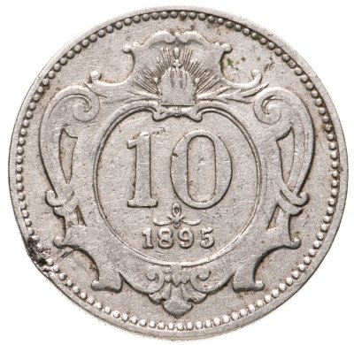 купить Австрия 10 геллеров (heller) 1895