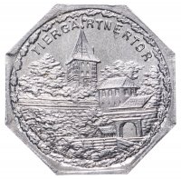 купить Германия, Нюрнберг 20 пфеннигов 1921 "Ворота Тиэргартнертор" (трамвайный жетон)
