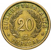 Купить Финляндия 20 марок (markkaa) 1938