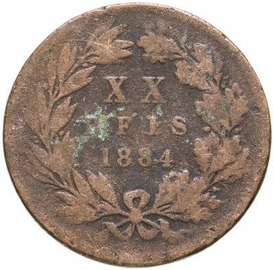 купить Португалия 20 рейс 1884