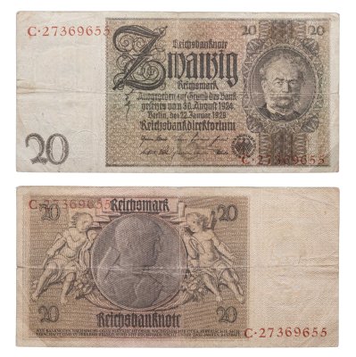 купить Германия 20 марок 1929