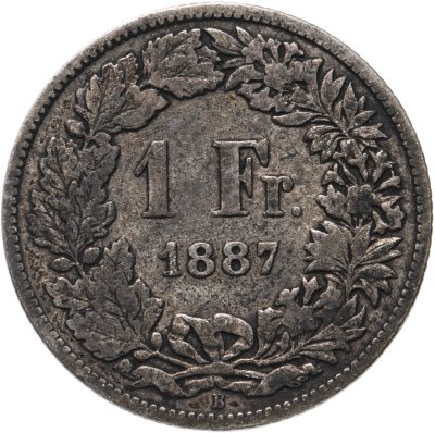 купить Швейцария 1 франк 1887