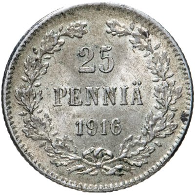 купить 25 пенни (pennia) 1916 S