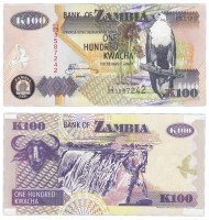 Купить Замбия 100 квача 2006 (Pick 38f)