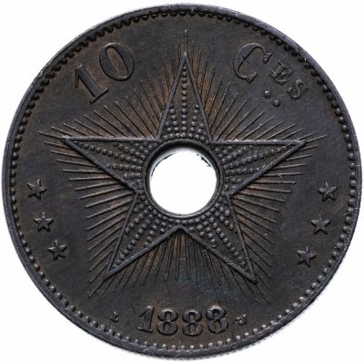 купить Свободное государство Конго 10 сантимов (centimes) 1888
