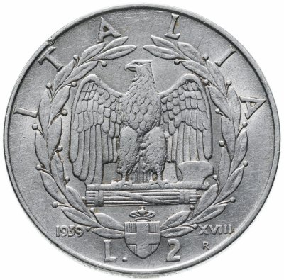 купить Италия 2 лиры 1939