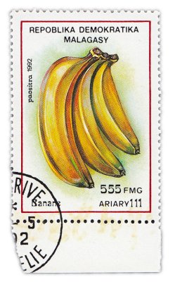 купить Мадагаскар (Малагасийская Республика) почтовая марка 1992 "Фрукты. Бананы"