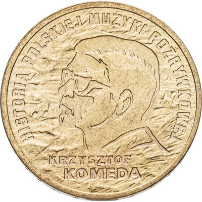купить Польша 2 злотых 2010 "Кшиштоф Комеда (Krzysztof Komeda)"