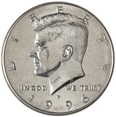 купить США 50 центов (1/2 доллара, half dollar) 1996 P Kennedy Half Dollar (Кеннеди) знак монетного двора "P"