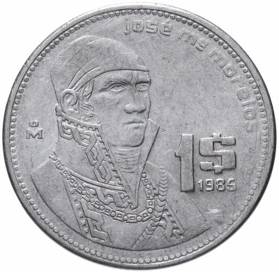 купить Мексика 1 песо (peso) 1985