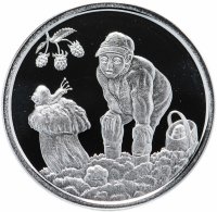 Купить Латвия 5 евро 2019 Proof "Дары леса"