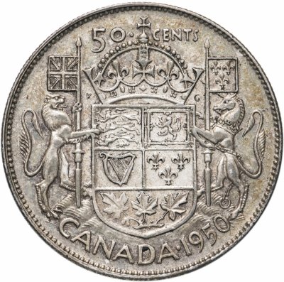 купить Канада 50 центов (cents) 1950