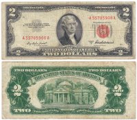 купить США 2 доллара 1953 series 1953A (Pick 380a)