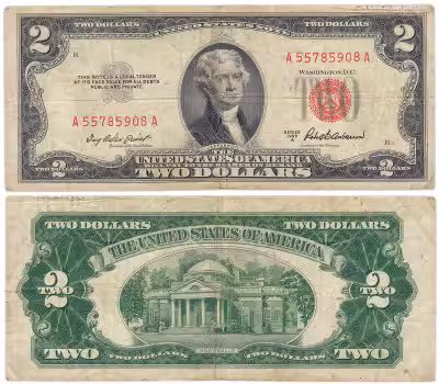 купить США 2 доллара 1953 series 1953A (Pick 380a)
