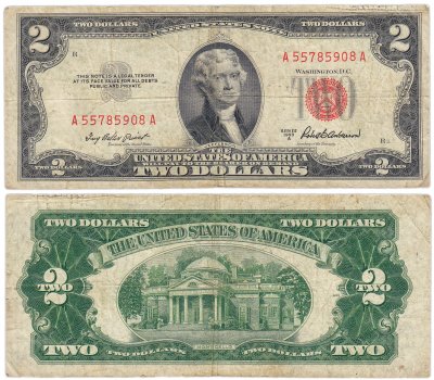 купить США 2 доллара 1953 series 1953A (Pick 380a)