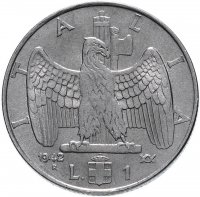 купить Италия 1 лира (lira) 1942