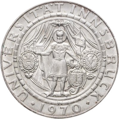 купить Австрия 50 шиллингов (shilling) 1970 300 лет Инсбрукскому университету