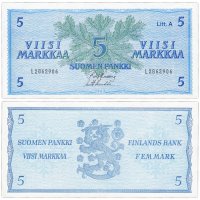 купить Финляндия 5 марок 1963 (Pick 103а(53))