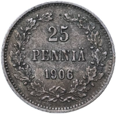купить 25 пенни (pennia) 1906 L монета для Финляндии