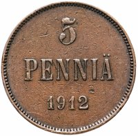 Купить 5 пенни (pennia) 1912