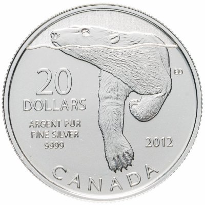 купить Канада 20 долларов (dollars) 2012 Полярный медведь