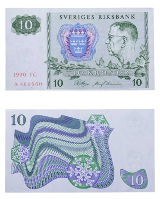 купить Швеция 10 крон 1990
