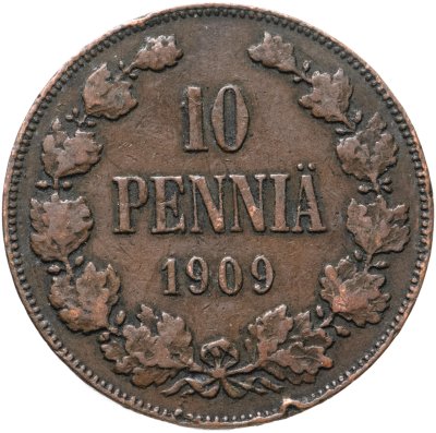 купить 10 пенни 1909 для Финляндии