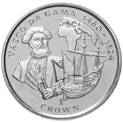 купить Остров Мэн 1 крона (crown) 1998 Васко да Гама