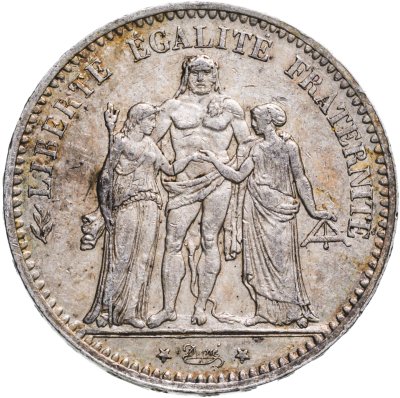 купить Франция 5 франков 1875