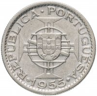 Купить Португальская Ангола 10 эскудо (escudos) 1955