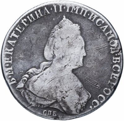 купить 1 рубль 1786 СПБ-TI-ЯА