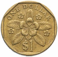 Купить Сингапур 1 доллар (dollar) 1987-1991 (высокий щит)