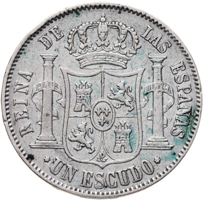 купить Испания 1 эскудо (escudo) 1867
