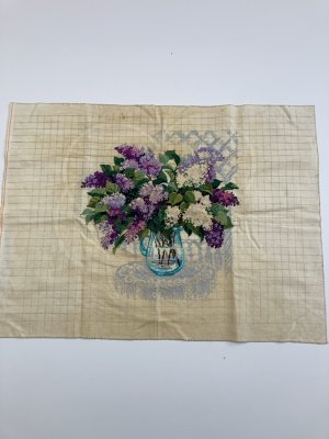 купить Салфетка с натюрмортом, вышивка, ткань, 1970-2010 гг.
