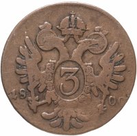 купить Австрия 3 крейцера 1800 B