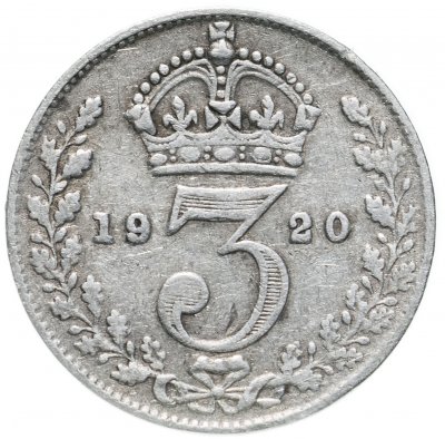 купить Великобритания 3 пенса (pence) 1920