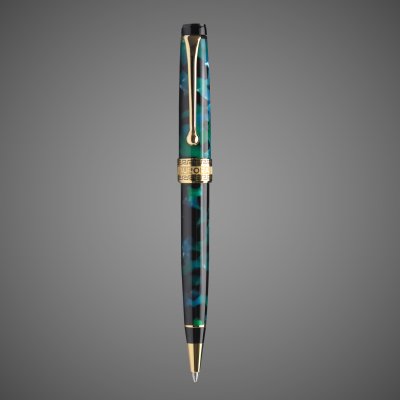 купить Шариковая ручка Aurora Optima Auroloide Stilografica GT стержень: M, цвет чернил: blue, в подарочной коробке, Металлы: золото, смола, 2026 г.