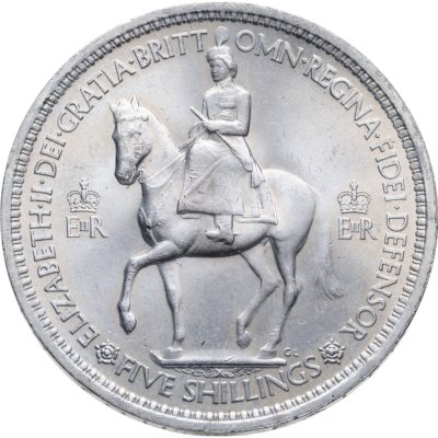 купить Великобритания 5 шиллингов 1953 "Коронация Королевы Елизаветы II" в оригинальной капсуле